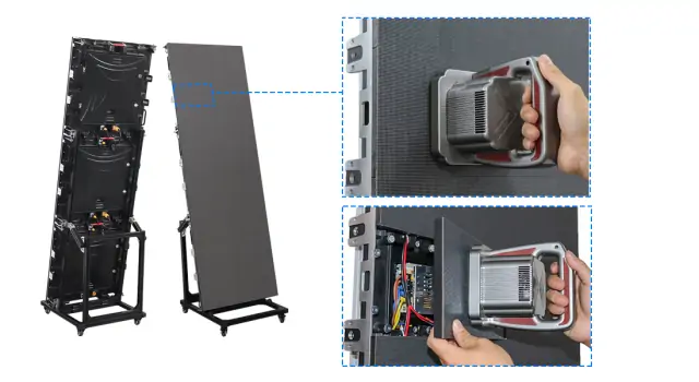 front maintenance of LED poster screen