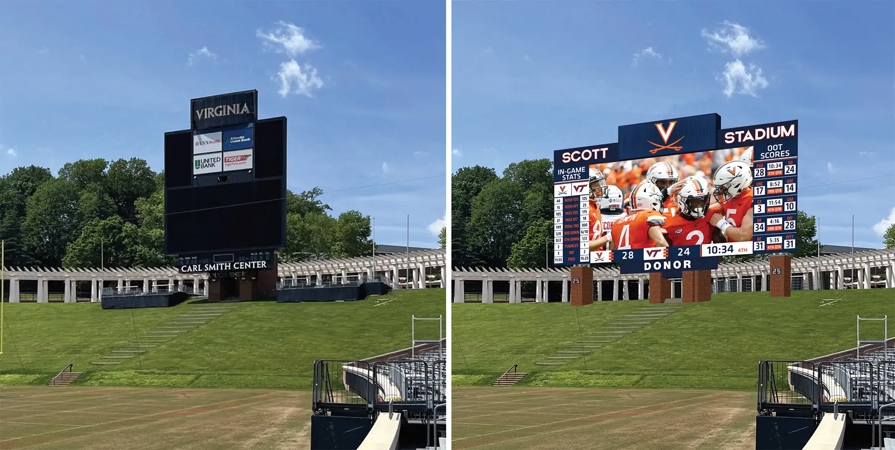 stadium LED scoreboard