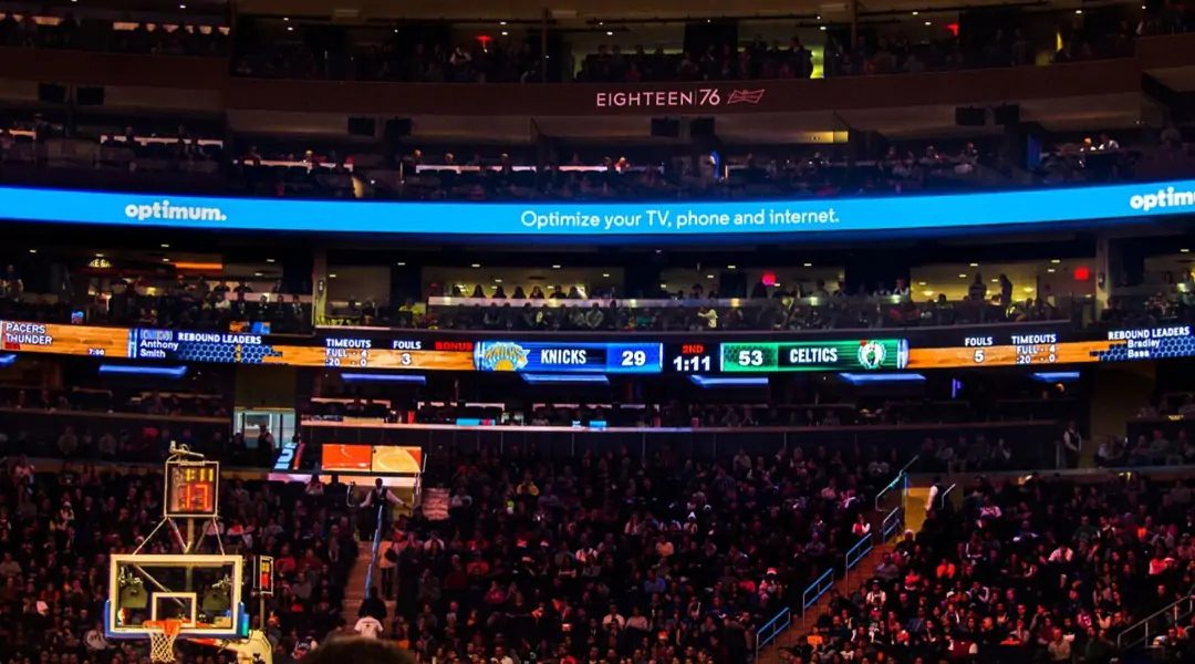 stadium ribbon display