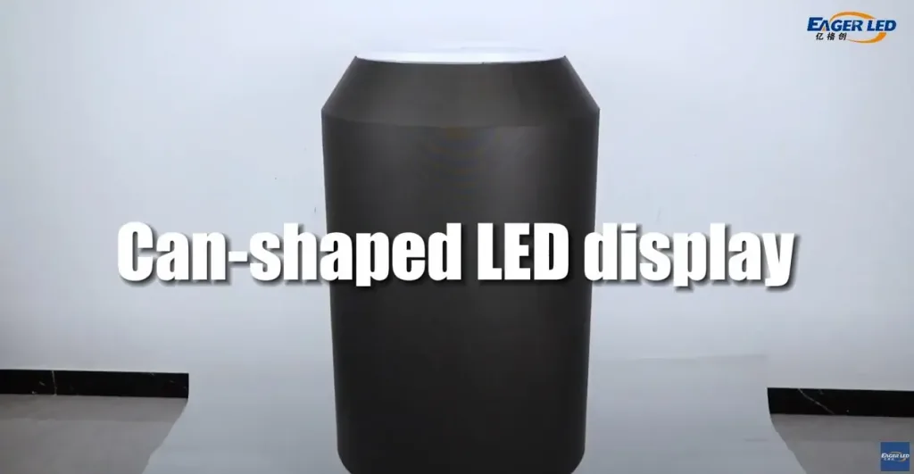 Can-Shaped LED Display