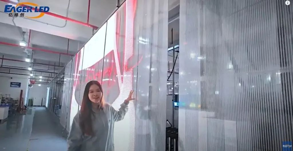 EA-iFilm Transparente LED-Filmleinwand für den Innenbereich
