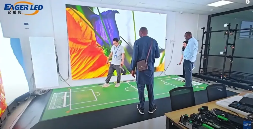 Mali Customers Watch the LED Floor