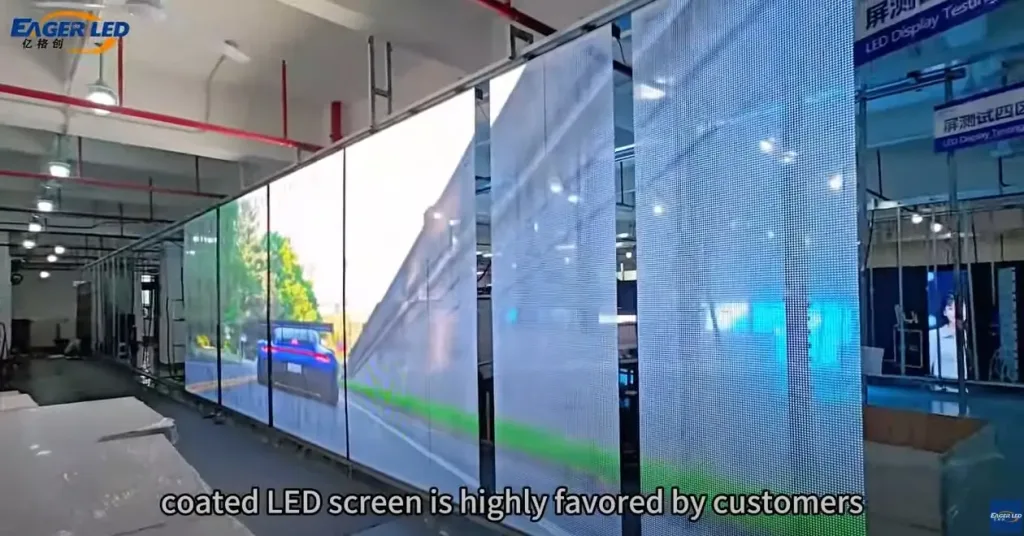 Pantalla LED de película para interiores P10