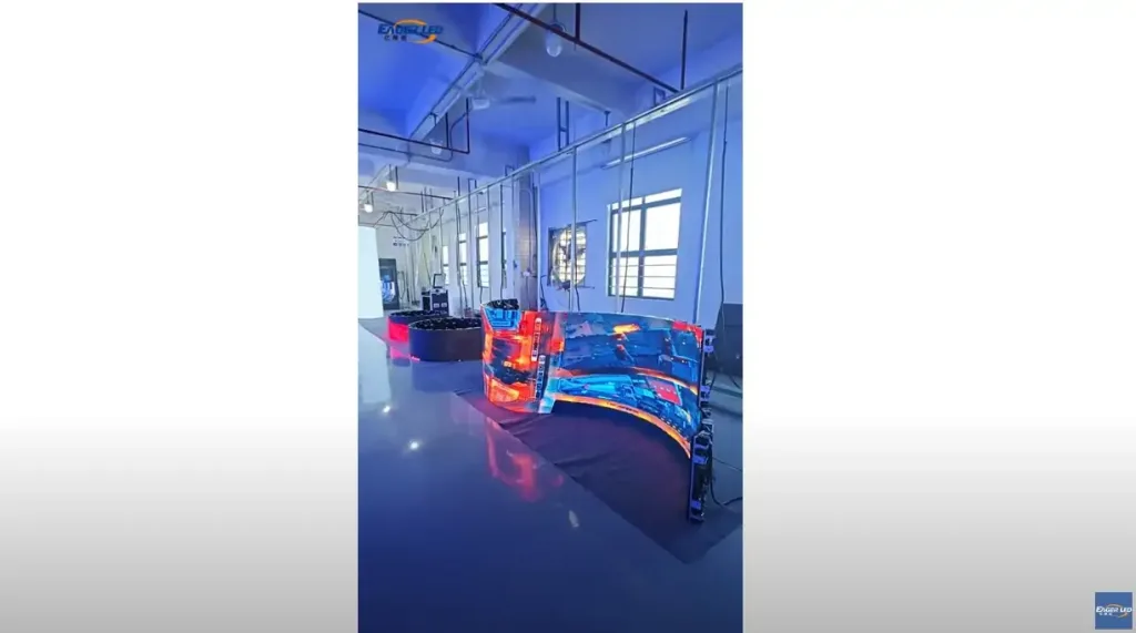 S-Shaped LED Display Screen