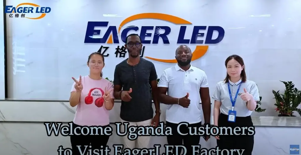 Uganda customers visit EagerLED factory