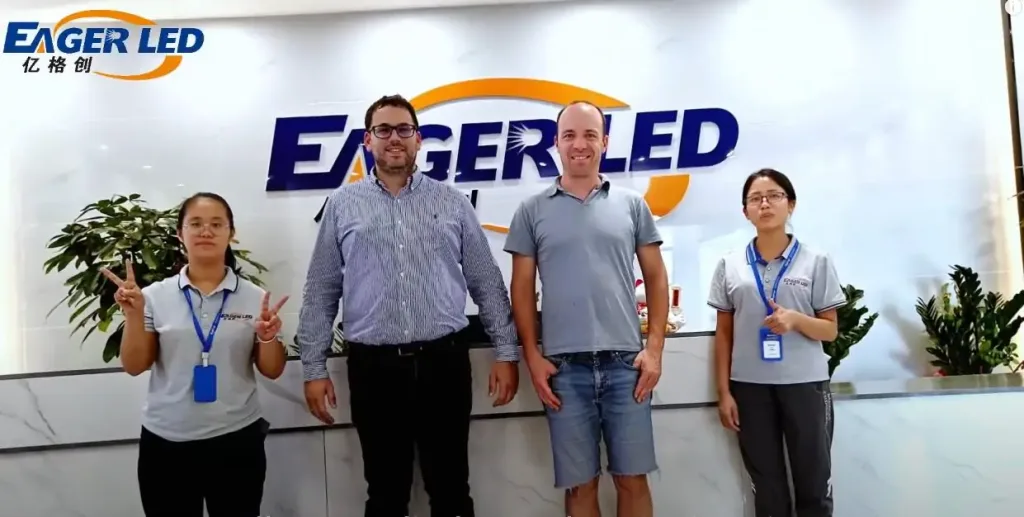 Hungary customers visit Eagerled company