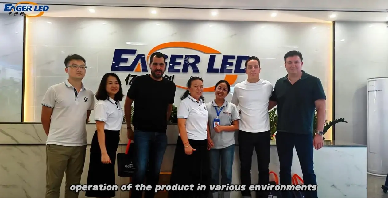 Iran Customers Visit EagerLED Company