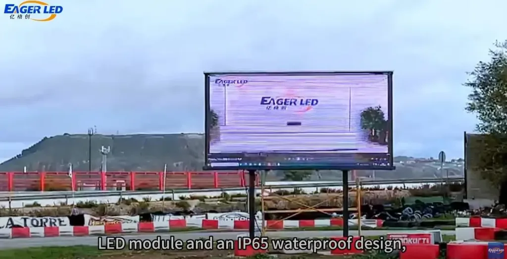 outdoor fixed LED display feedback from spanish customer