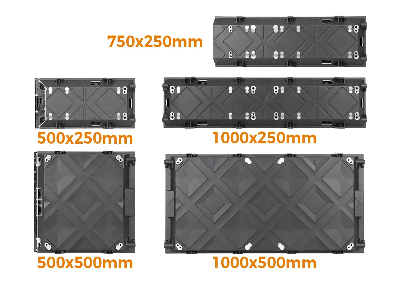 Five Sizes of EA250W2 Indoor LED Wall