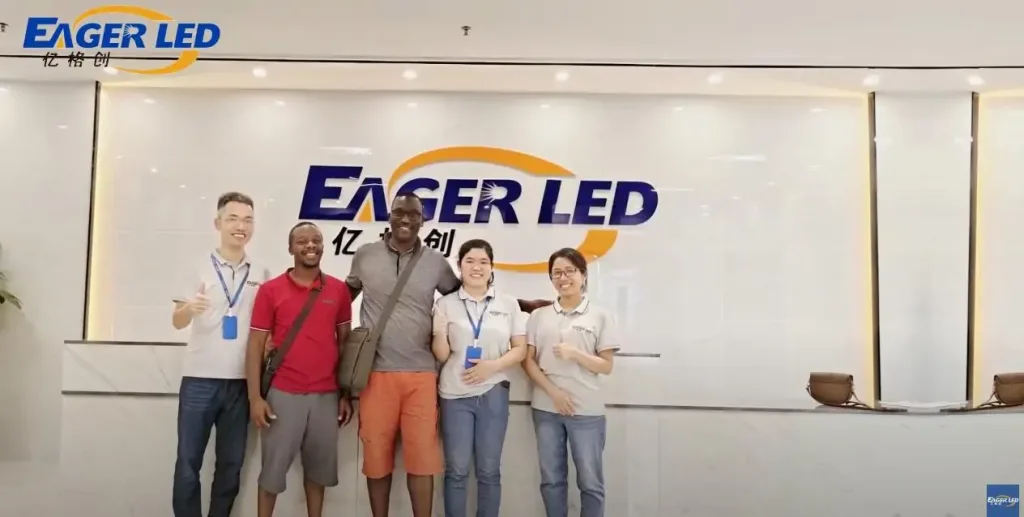 Ugandan Customers Visit EagerLED Company