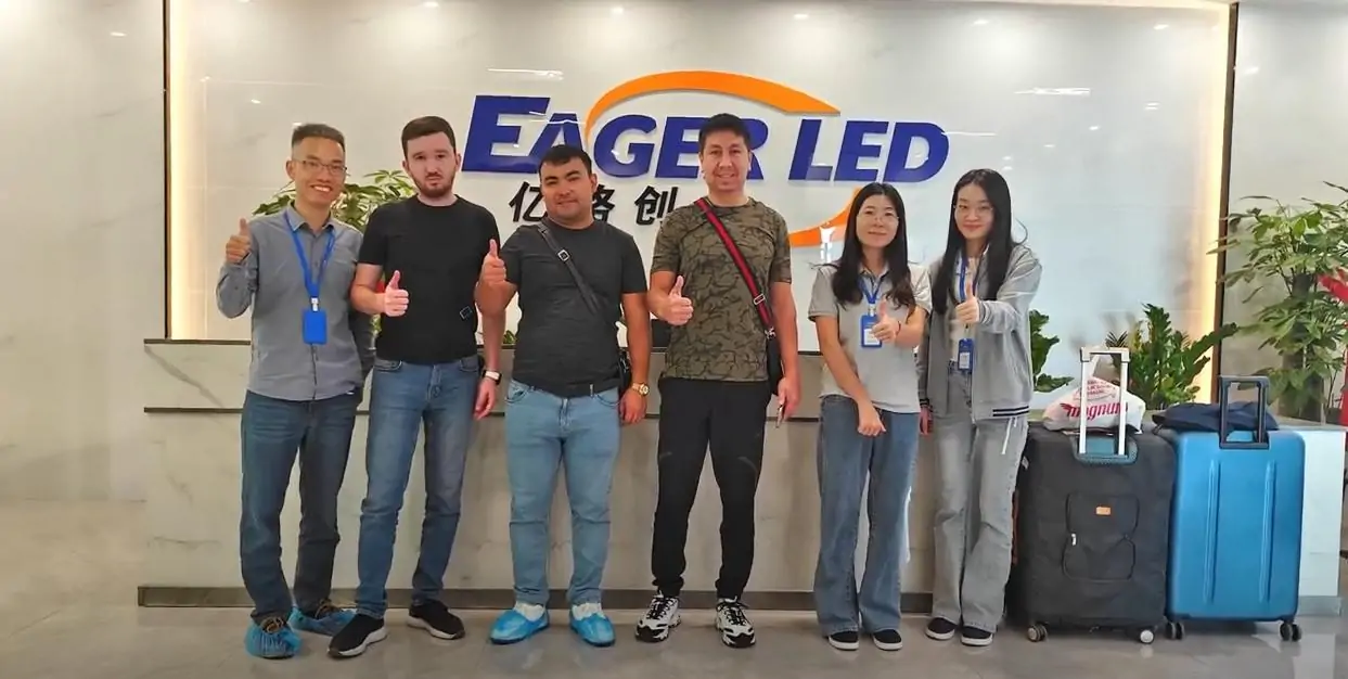 Uzbekstan Customer Visits EagerLED Company