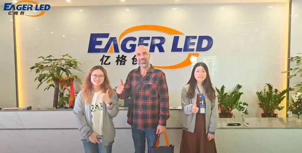 Isreal customers visit our EagerLED company