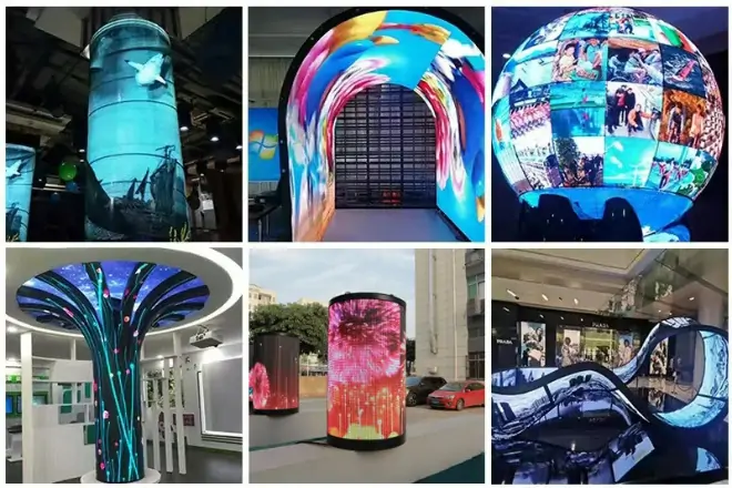 Creative flexible LED screens