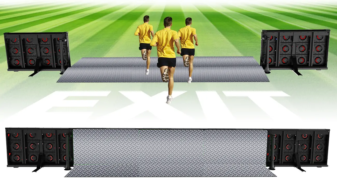 Emergency Exit of EA1600SP2 Stadium LED Display Emergency Exit of EA1600SP2 Stadium LED Display