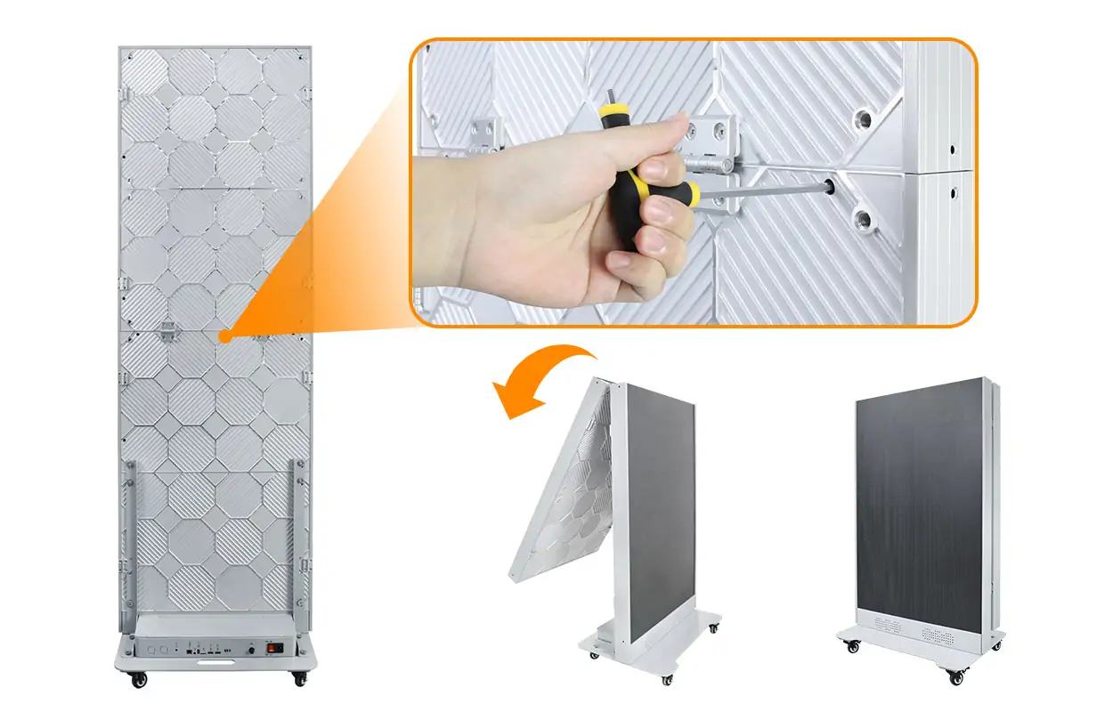 EA1920iP5 foldable LED poster screen