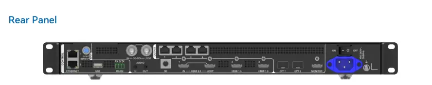 Novastar VX400 Pro Ports - EagerLED | Leading LED Screen Supplier - EagerLED | Leading LED Screen Supplier Novastar VX400 Pro Ports