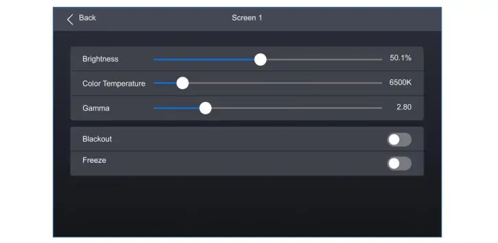 Color Tempreture of Novastar CX40 Pro - EagerLED | Leading LED Screen Supplier - EagerLED | Leading LED Screen Supplier Color Tempreture of Novastar CX40 Pro