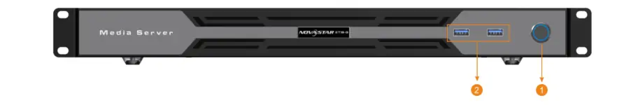 Front Panel of Novastar ET1S-G Media Server