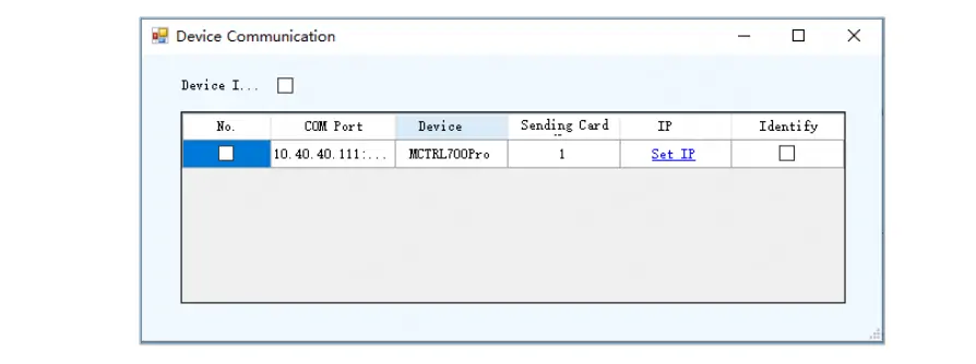 IP Setting of MCTRL700 Pro