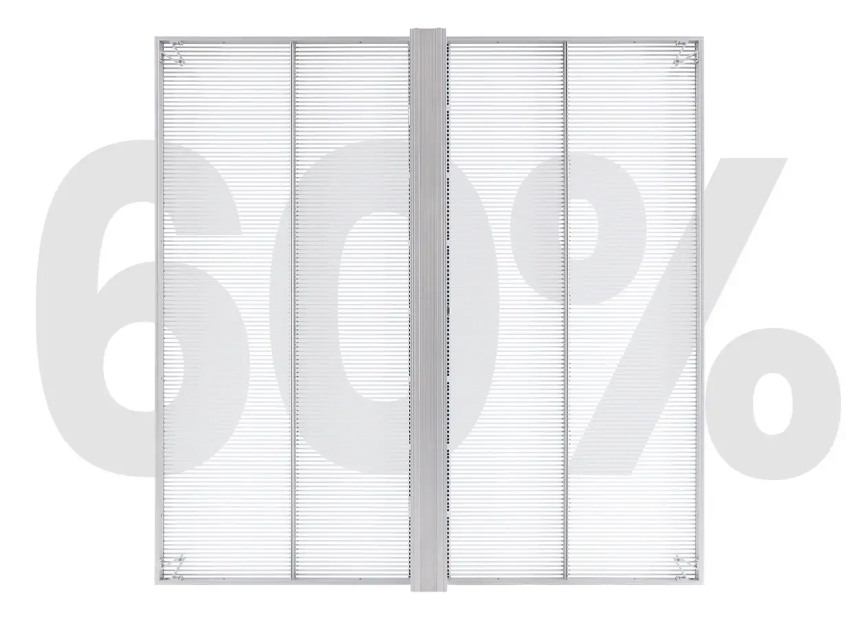 60 High Transparency of EA1000TiF2 Transparent LED Display - EagerLED | Leading LED Screen Supplier - EagerLED | Leading LED Screen Supplier 60 High Transparency of EA1000TiF2 Transparent LED Display
