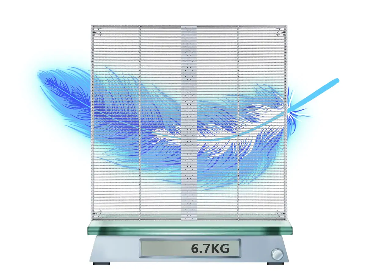 65KG Ultra-Light LED Cabinet of EA1000TiF2 Transparent LED Wall - EagerLED | Leading LED Screen Supplier - EagerLED | Leading LED Screen Supplier 65KG Ultra-Light LED Cabinet of EA1000TiF2 Transparent LED Wall