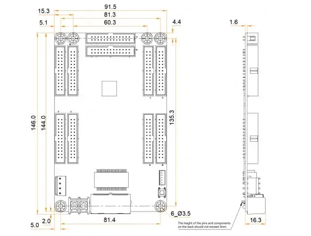 NovaStar MRV532 LED Receiver Card Size