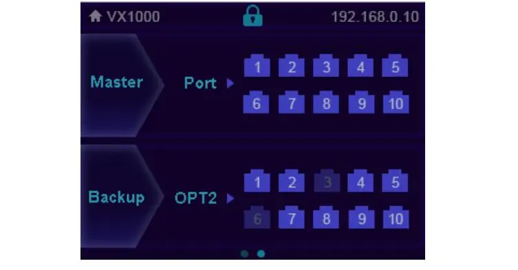 OPT 2 backup mode of Novastar VX1000
