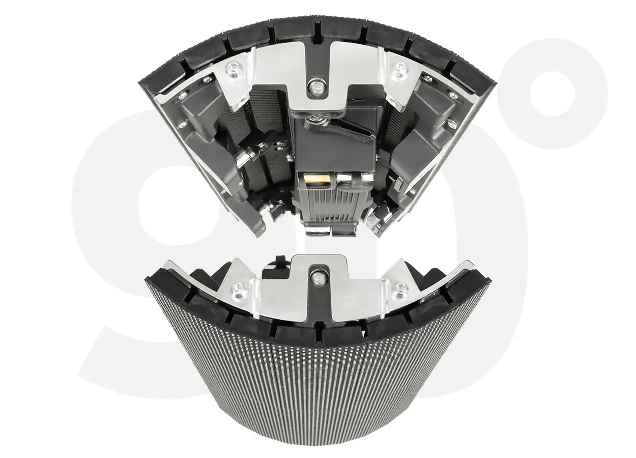right-angle installation