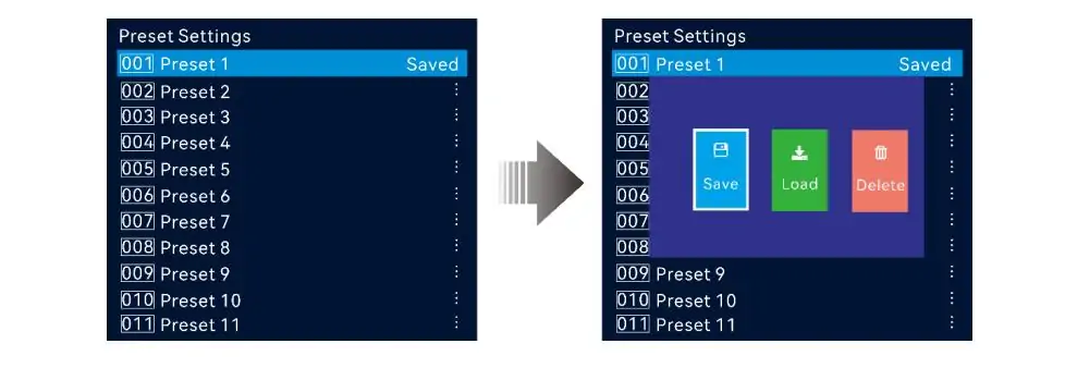User Preset of Novastar VX600 Pro