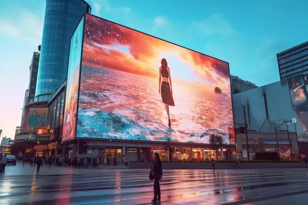 Giant LED Screen in a Plaza - EagerLED | Leading LED Screen Supplier - EagerLED | Leading LED Screen Supplier Giant LED Screen in a Plaza