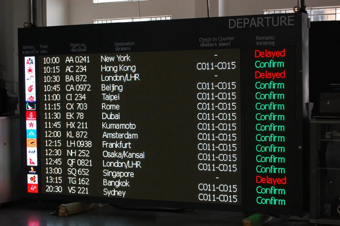 LED flight information displays - EagerLED | Leading LED Screen Supplier - EagerLED | Leading LED Screen Supplier LED flight information displays