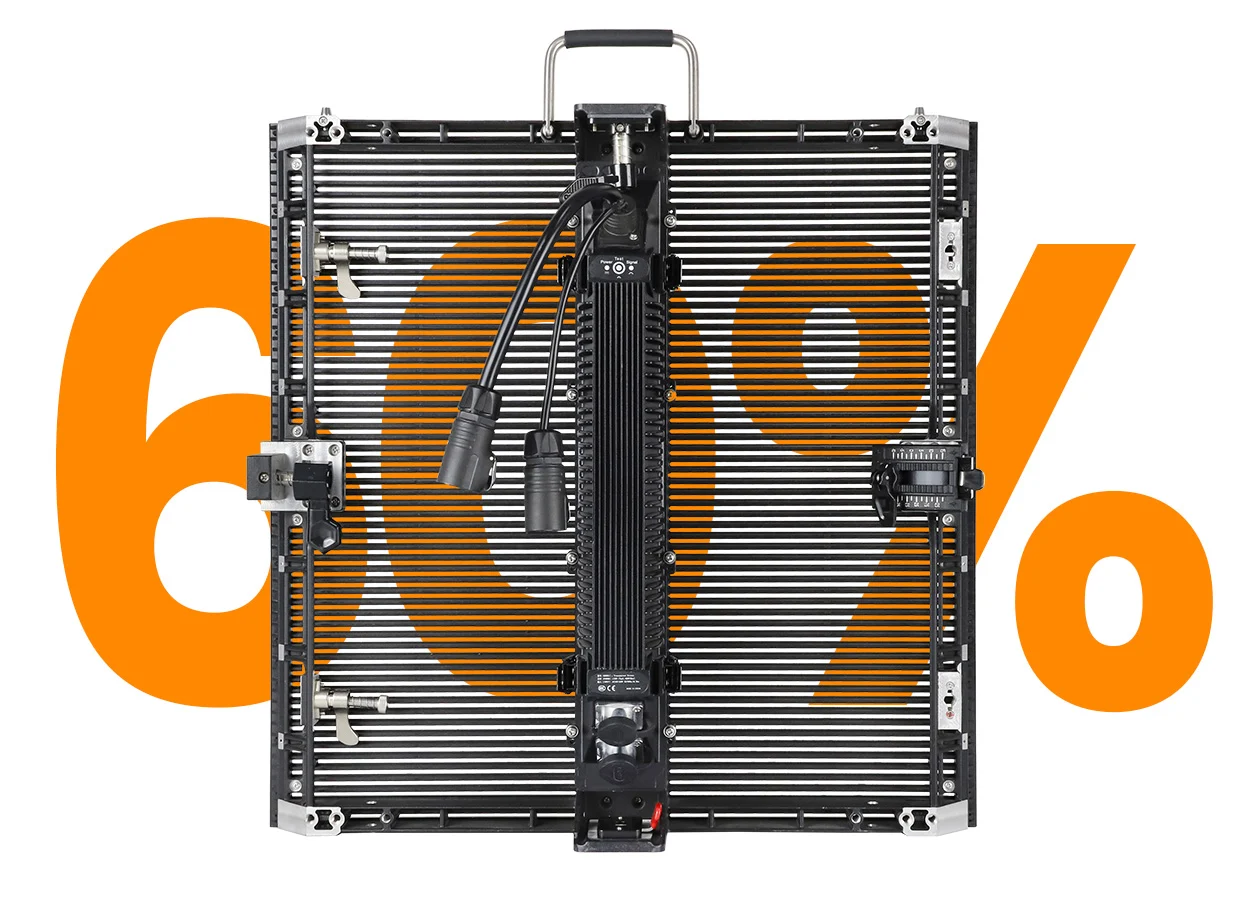 65% Transparency Outdoor Transparent LED Screen