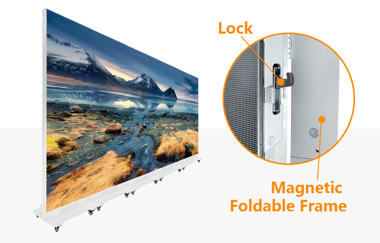 EA1920iP5 Multi-Screen Splicing Locks EA1920iP5 multi-screen splicing with quick locks and magnetic folding frame