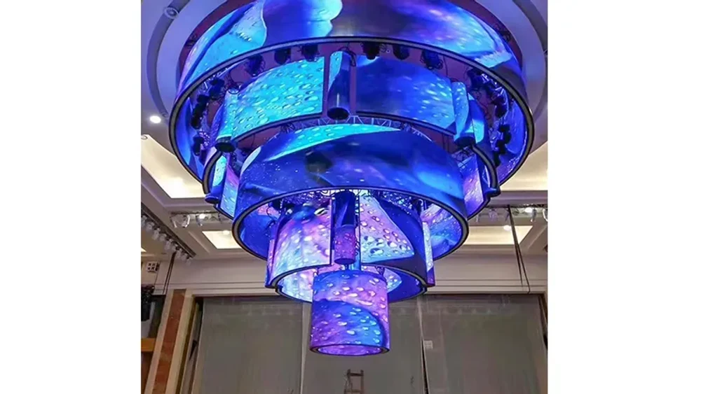 Curved EagerLED flexible LED modules installed in a real indoor application