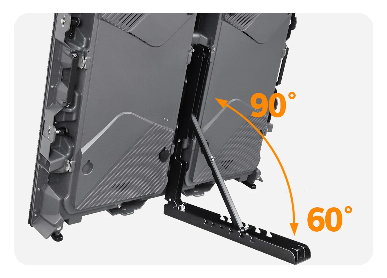 EA960SP5 rear support adjustable from 60 to 90 degrees