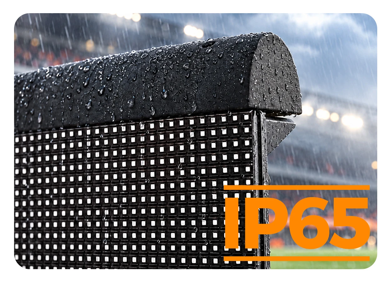 EA960SP5 outdoor LED panel with front IP65 protection