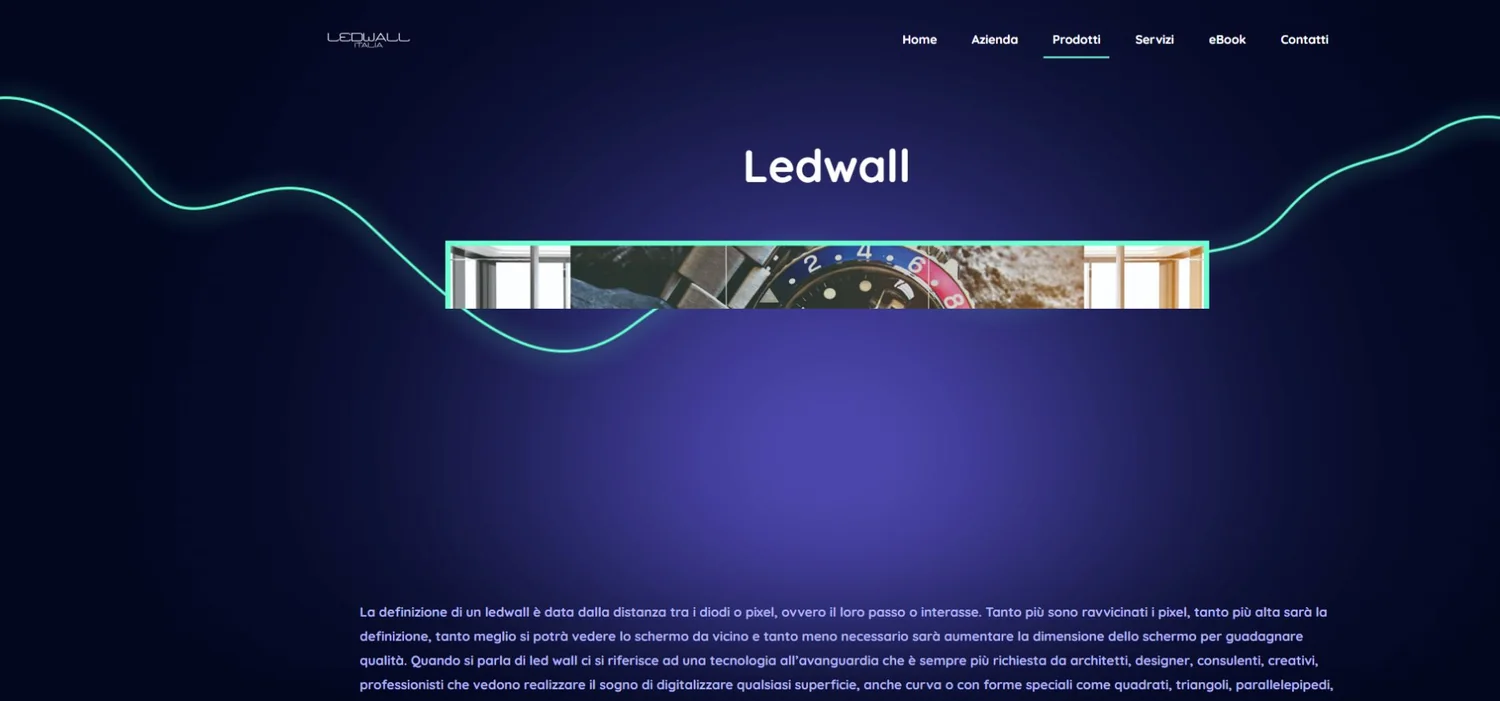 Ledwall Italia official website - EagerLED | Leading LED Screen Supplier - EagerLED | Leading LED Screen Supplier Ledwall Italia official product page introducing its LED wall solutions