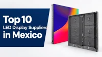 LED display cabinets with the title Top 10 LED Display Suppliers in Mexico